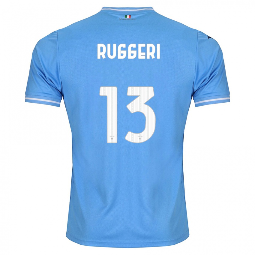 Kinder Fabio Ruggeri #13 Blau Heimtrikot Trikot 2023/24 T-Shirt Österreich