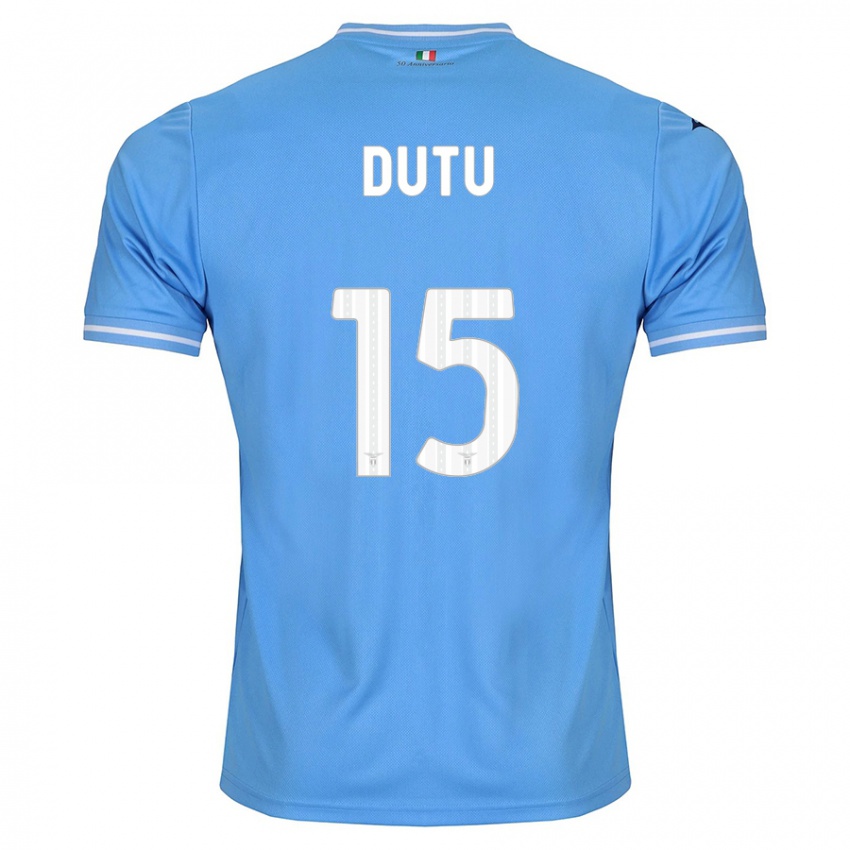 Kinder Matteo Dutu #15 Blau Heimtrikot Trikot 2023/24 T-Shirt Österreich
