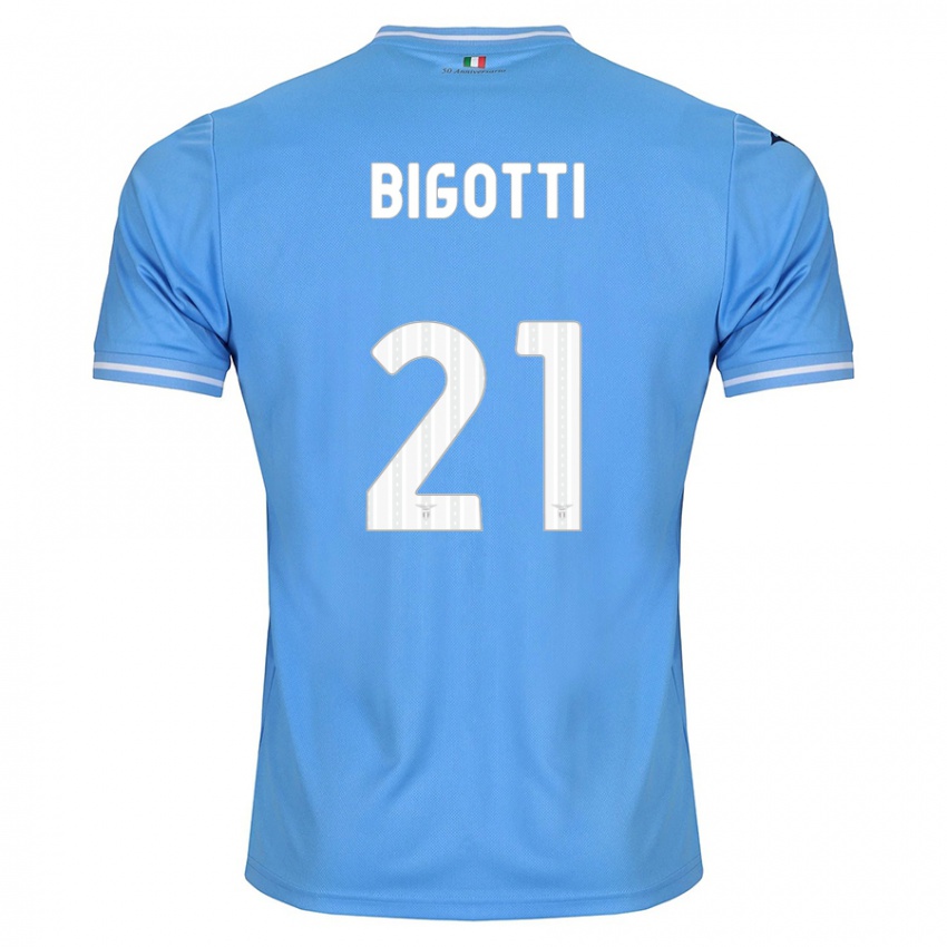 Kinder Massimo Bigotti #21 Blau Heimtrikot Trikot 2023/24 T-Shirt Österreich