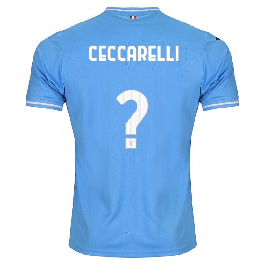 Kinder Alessandro Ceccarelli #0 Blau Heimtrikot Trikot 2023/24 T-Shirt Österreich