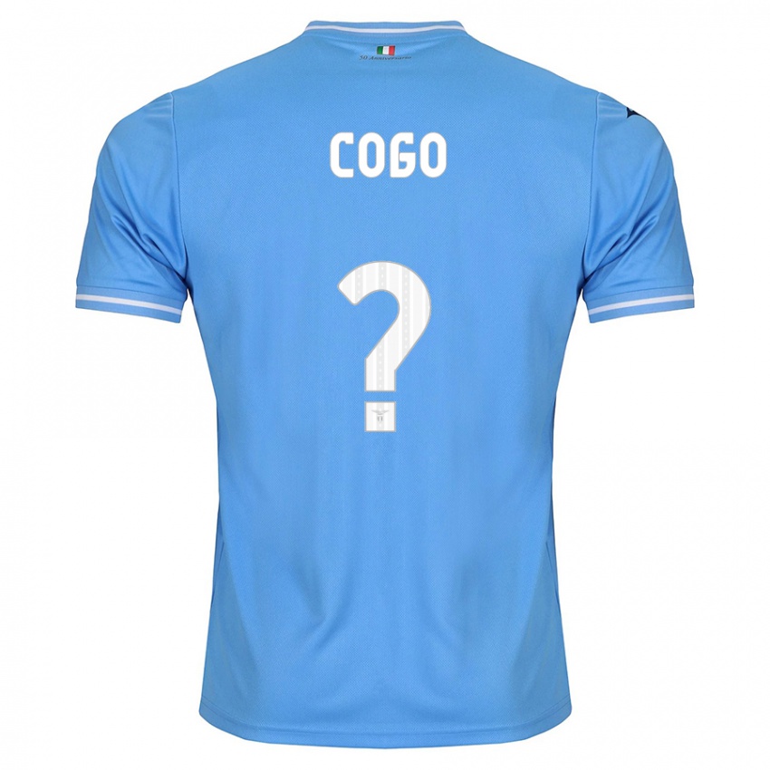 Kinder Giovanni Cogo #0 Blau Heimtrikot Trikot 2023/24 T-Shirt Österreich