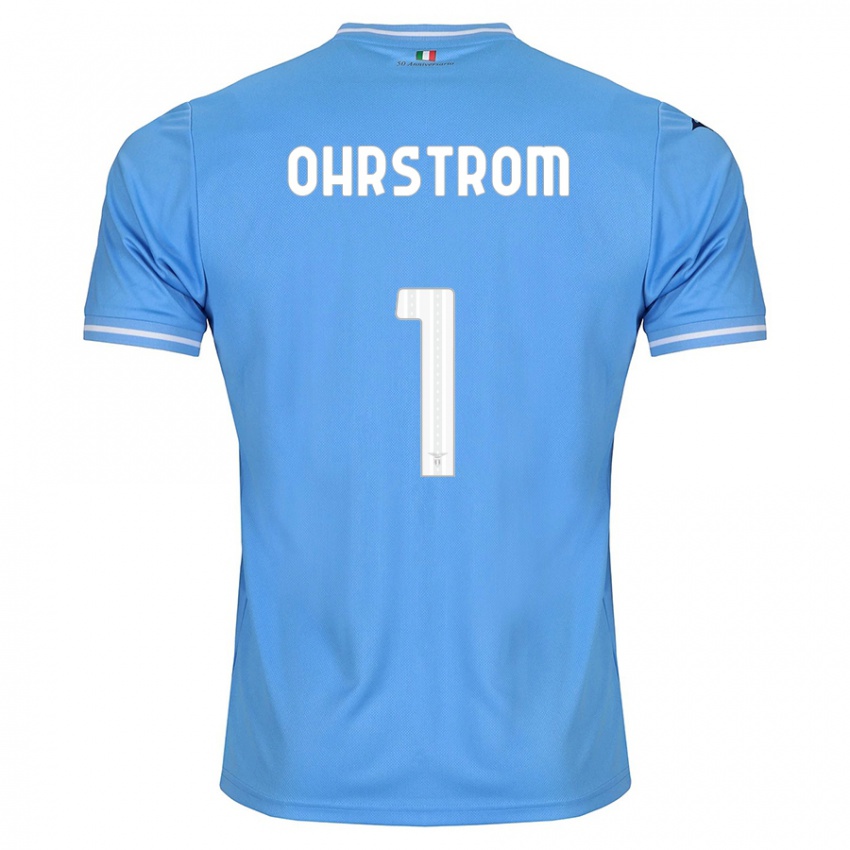 Kinder Stephanie Ohrstrom #1 Blau Heimtrikot Trikot 2023/24 T-Shirt Österreich