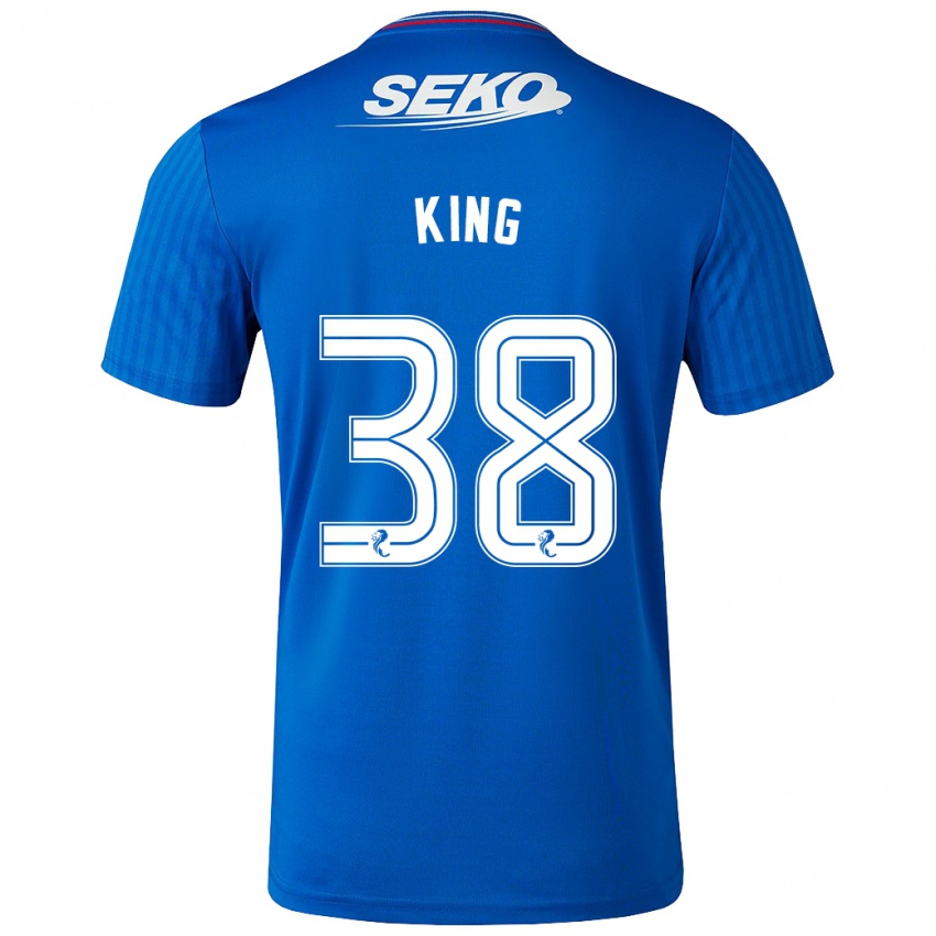 Kinder Leon King #38 Blau Heimtrikot Trikot 2023/24 T-Shirt Österreich