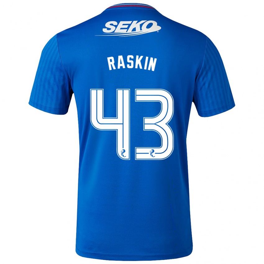 Kinder Nicolas Raskin #43 Blau Heimtrikot Trikot 2023/24 T-Shirt Österreich