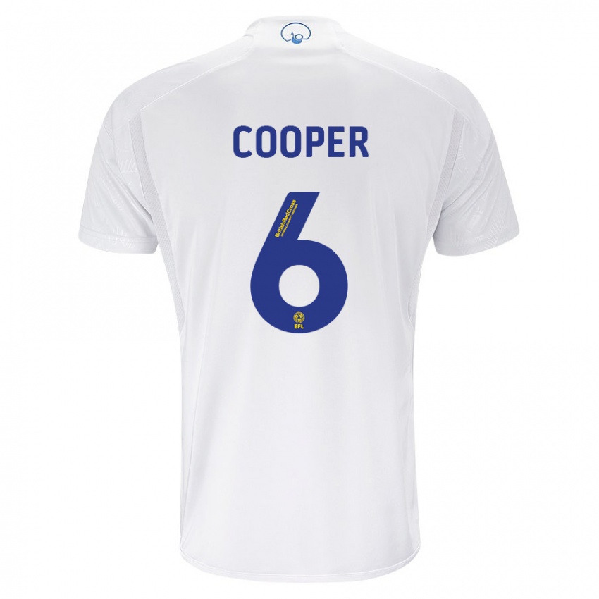 Kinder Liam Cooper #6 Weiß Heimtrikot Trikot 2023/24 T-Shirt Österreich