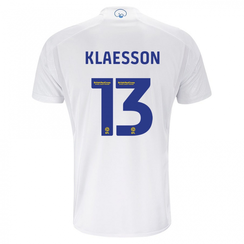 Kinder Kristoffer Klaesson #13 Weiß Heimtrikot Trikot 2023/24 T-Shirt Österreich
