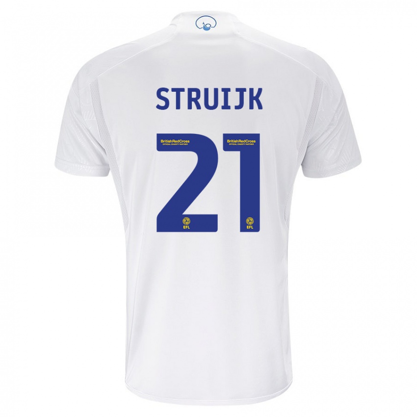 Kinder Pascal Struijk #21 Weiß Heimtrikot Trikot 2023/24 T-Shirt Österreich