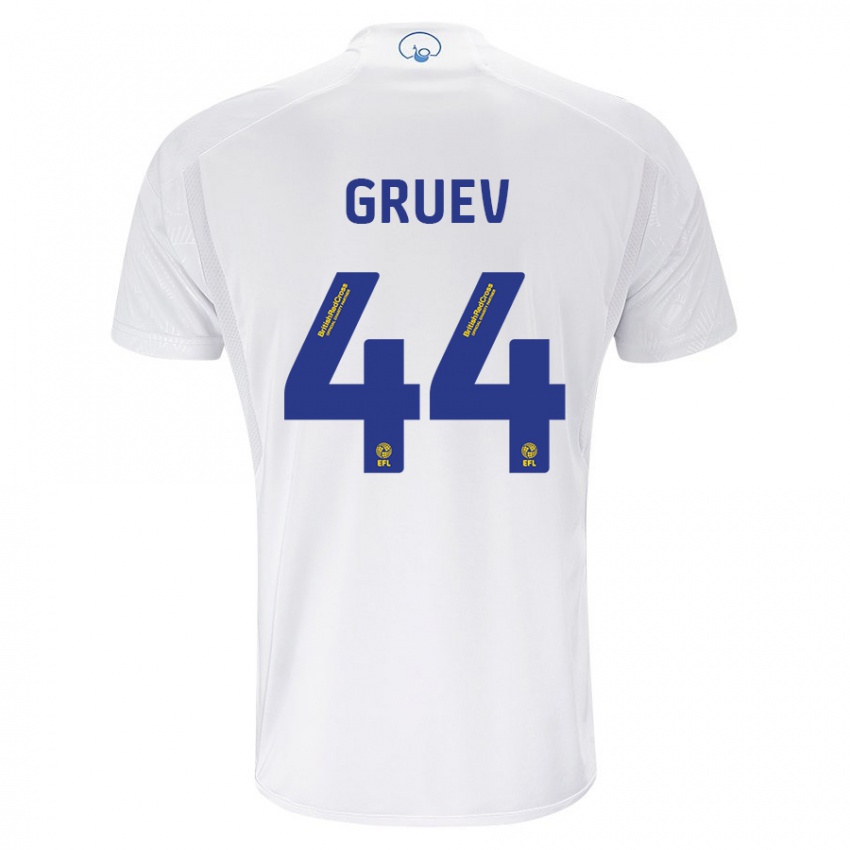 Kinder Ilia Gruev #44 Weiß Heimtrikot Trikot 2023/24 T-Shirt Österreich