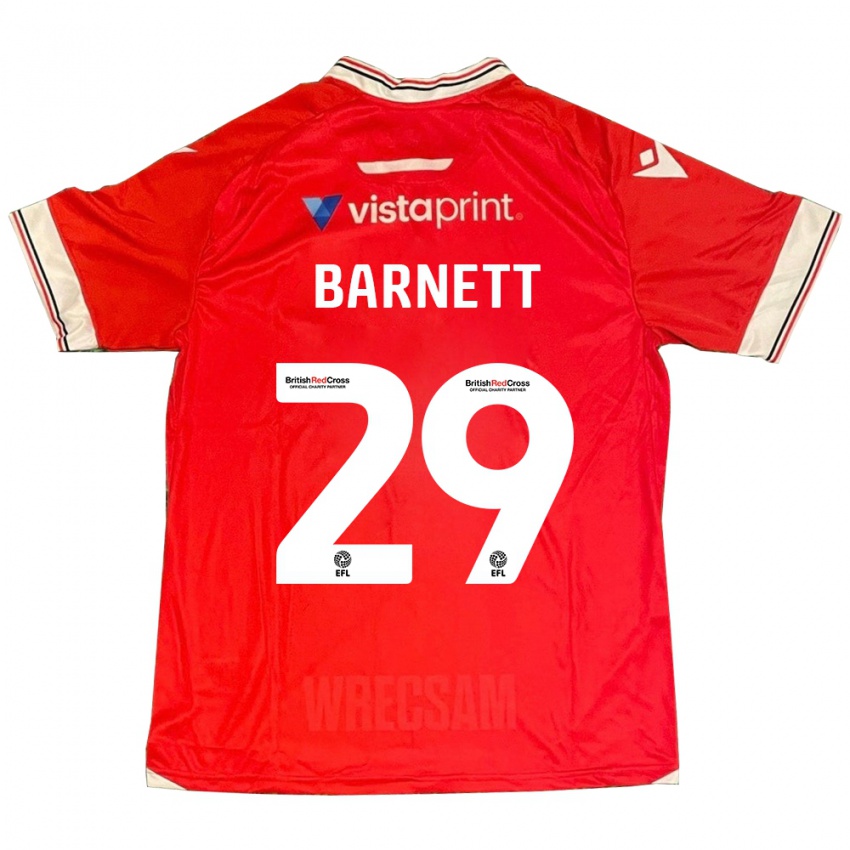 Kinder Ryan Barnett #29 Rot Heimtrikot Trikot 2023/24 T-Shirt Österreich