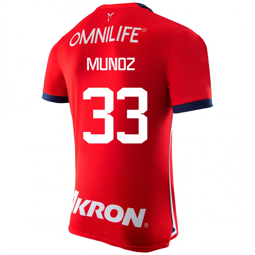 Kinder Zahid Muñoz #33 Rot Heimtrikot Trikot 2023/24 T-Shirt Österreich