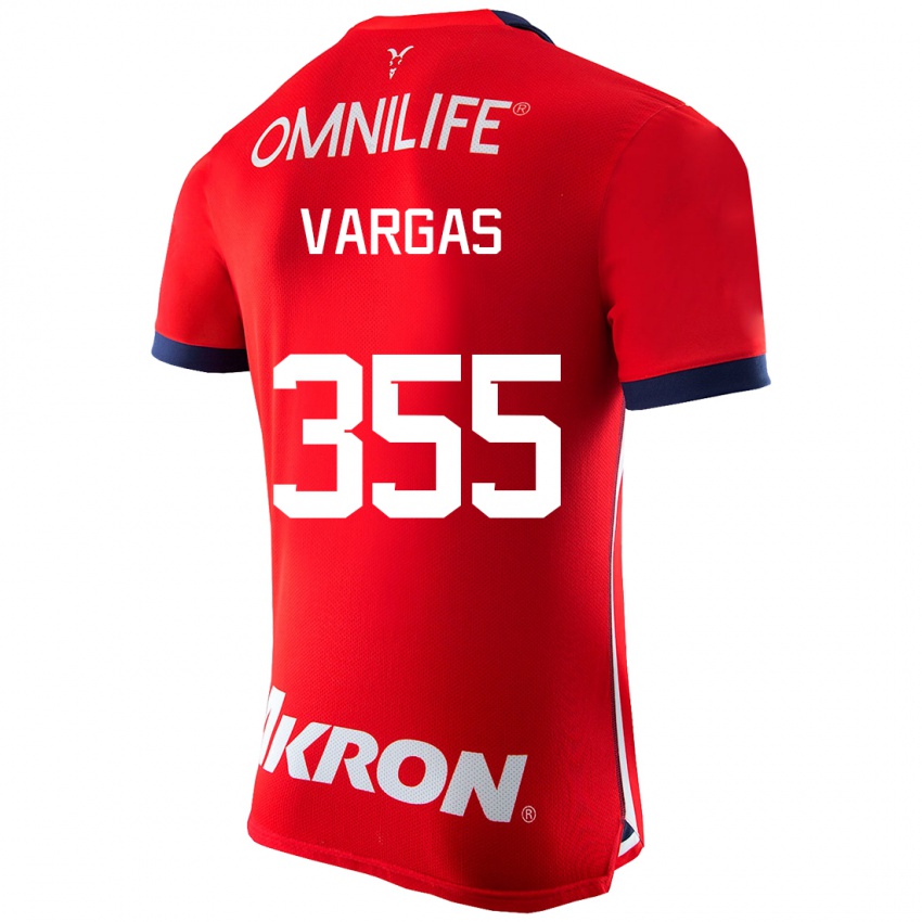 Kinder Edgar Vargas #355 Rot Heimtrikot Trikot 2023/24 T-Shirt Österreich