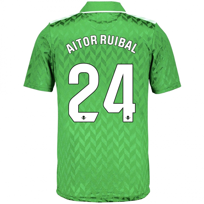 Kinder Aitor Ruibal #24 Grün Auswärtstrikot Trikot 2023/24 T-Shirt Österreich