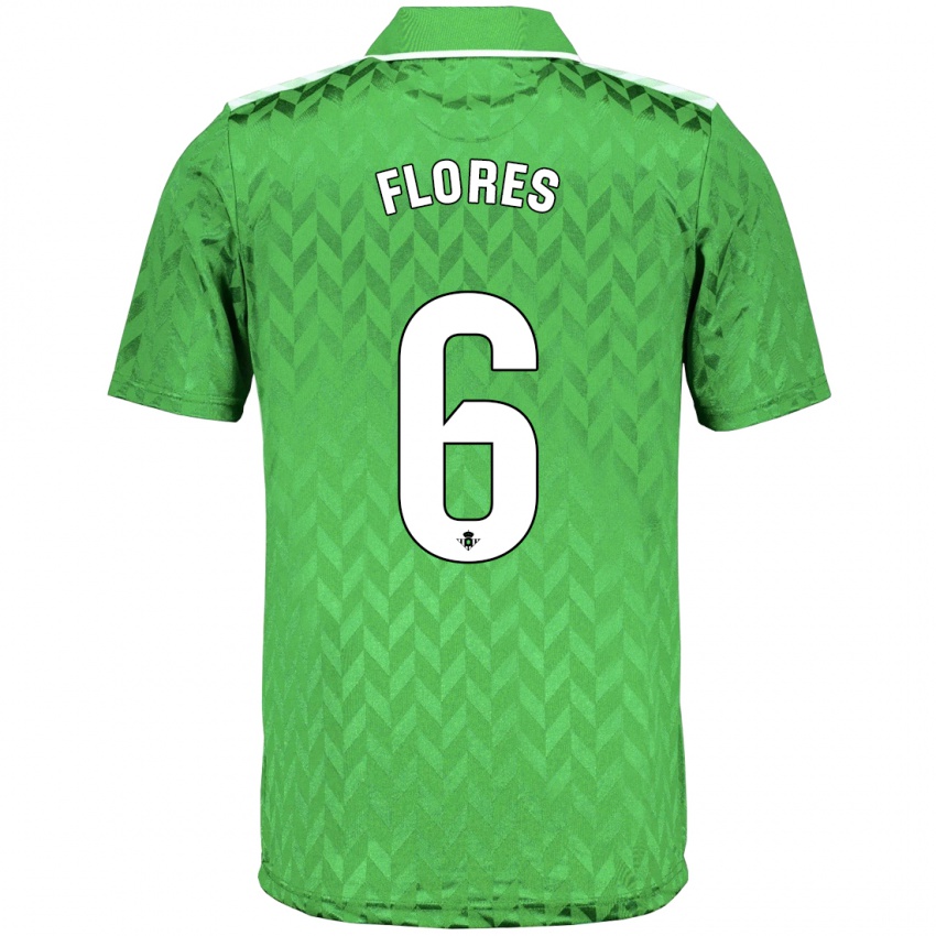 Kinder Mateo Flores #6 Grün Auswärtstrikot Trikot 2023/24 T-Shirt Österreich