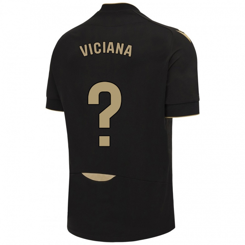 Kinder Marco Viciana #0 Schwarz Auswärtstrikot Trikot 2023/24 T-Shirt Österreich