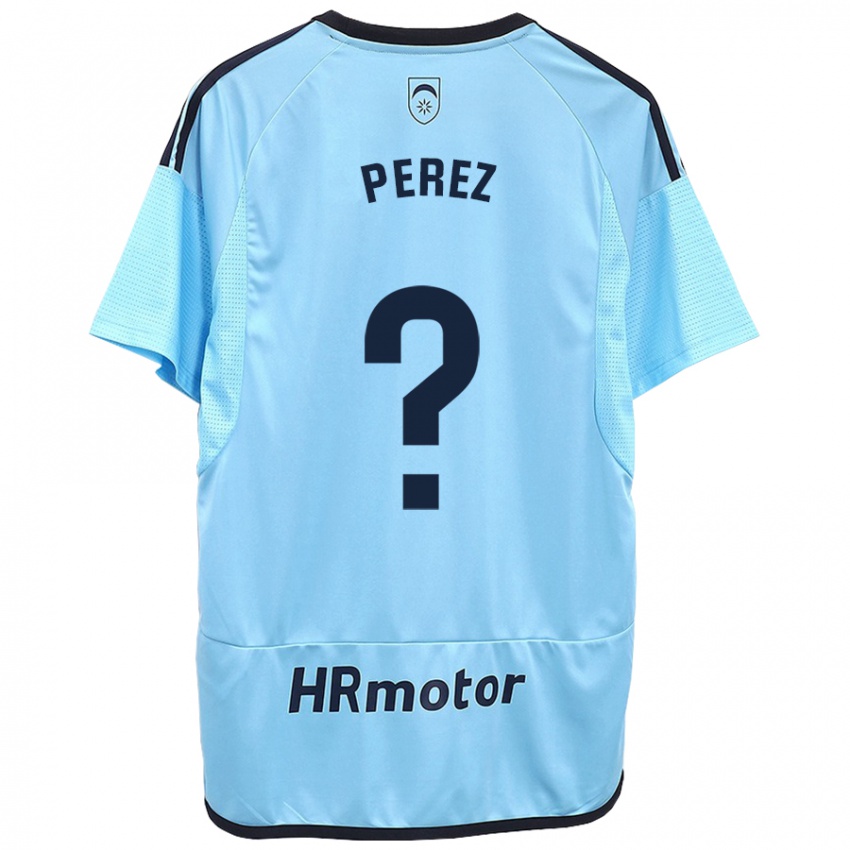 Kinder Bruno Perez #0 Blau Auswärtstrikot Trikot 2023/24 T-Shirt Österreich