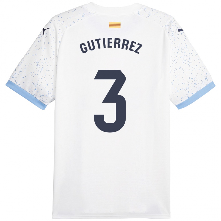 Kinder Miguel Gutierrez #3 Weiß Auswärtstrikot Trikot 2023/24 T-Shirt Österreich