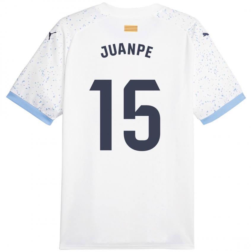 Kinder Juanpe #15 Weiß Auswärtstrikot Trikot 2023/24 T-Shirt Österreich