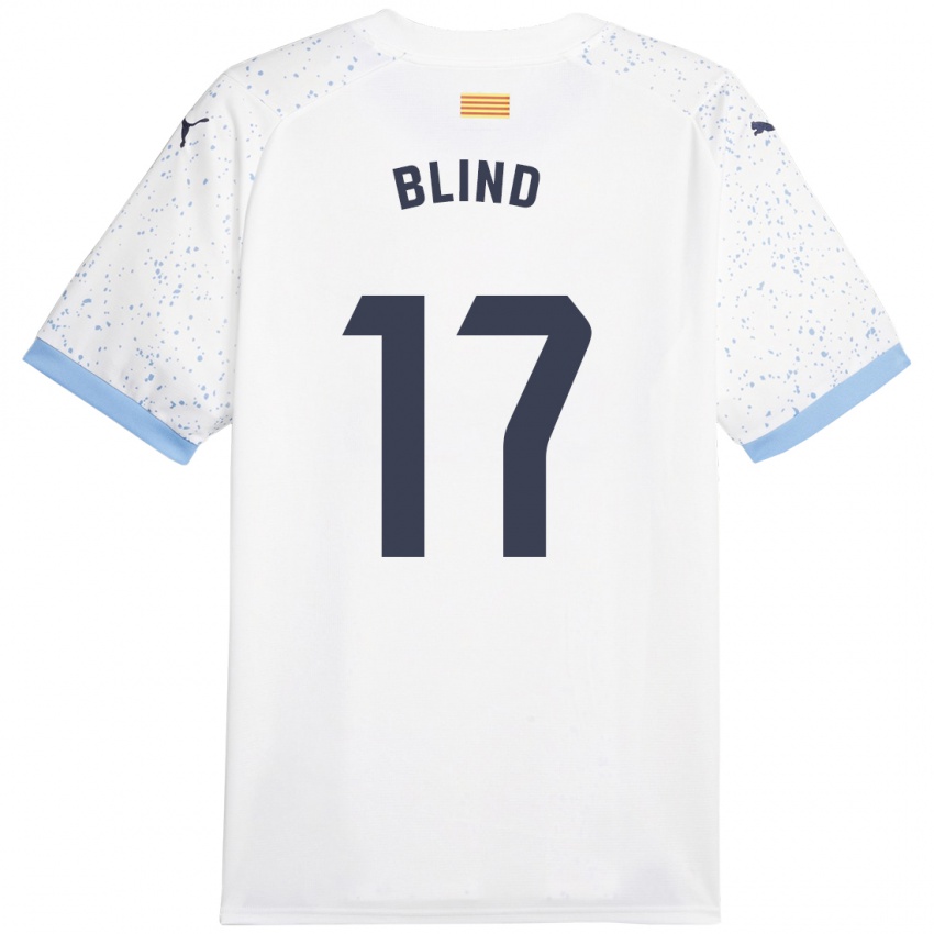 Kinder Daley Blind #17 Weiß Auswärtstrikot Trikot 2023/24 T-Shirt Österreich