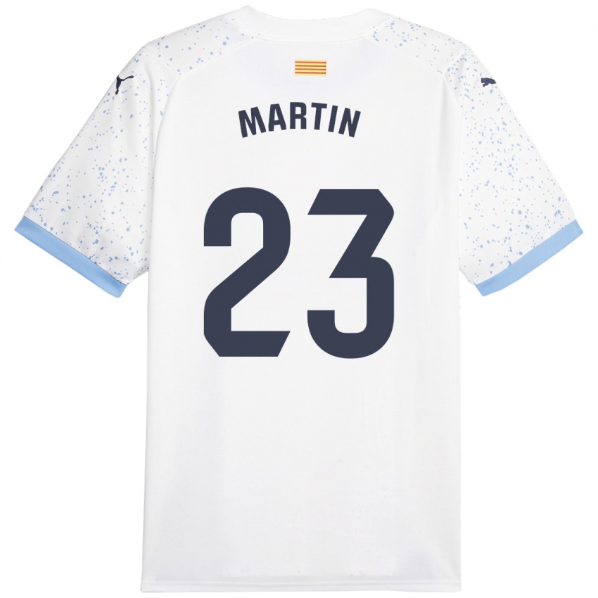 Kinder Iván Martín #23 Weiß Auswärtstrikot Trikot 2023/24 T-Shirt Österreich