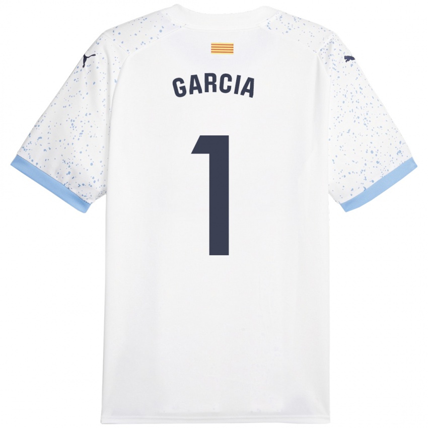 Kinder Lucas García #1 Weiß Auswärtstrikot Trikot 2023/24 T-Shirt Österreich