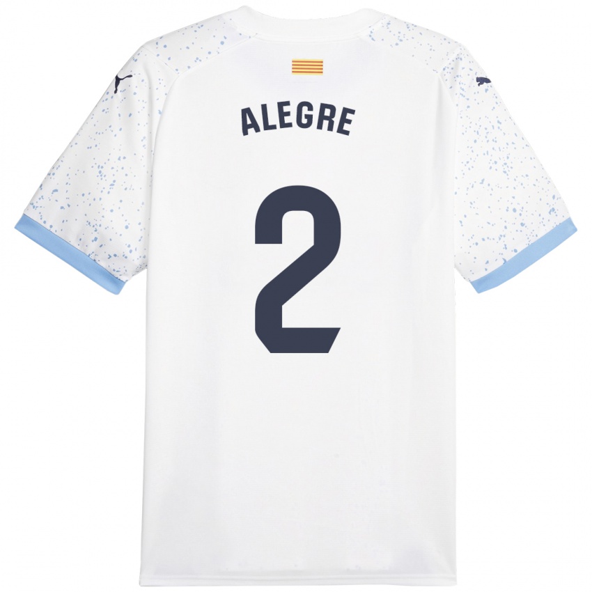 Kinder Marc Alegre #2 Weiß Auswärtstrikot Trikot 2023/24 T-Shirt Österreich