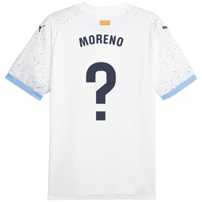 Kinder Gerard Moreno #0 Weiß Auswärtstrikot Trikot 2023/24 T-Shirt Österreich