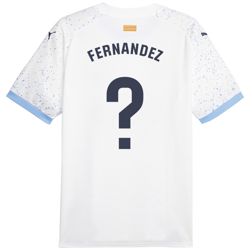 Kinder Marc Fernández #0 Weiß Auswärtstrikot Trikot 2023/24 T-Shirt Österreich