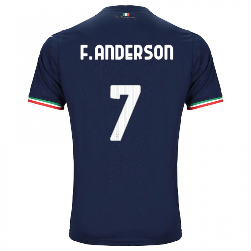 Kinder Felipe Anderson #7 Marine Auswärtstrikot Trikot 2023/24 T-Shirt Österreich