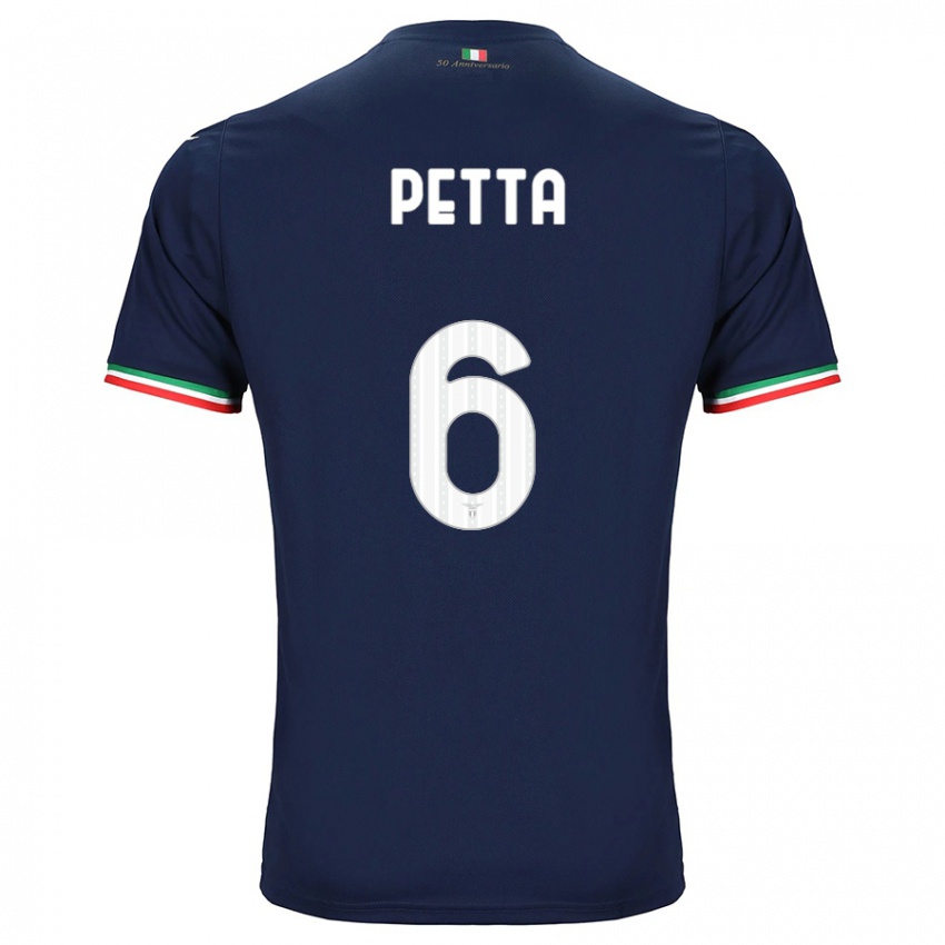 Kinder Andrea Petta #6 Marine Auswärtstrikot Trikot 2023/24 T-Shirt Österreich