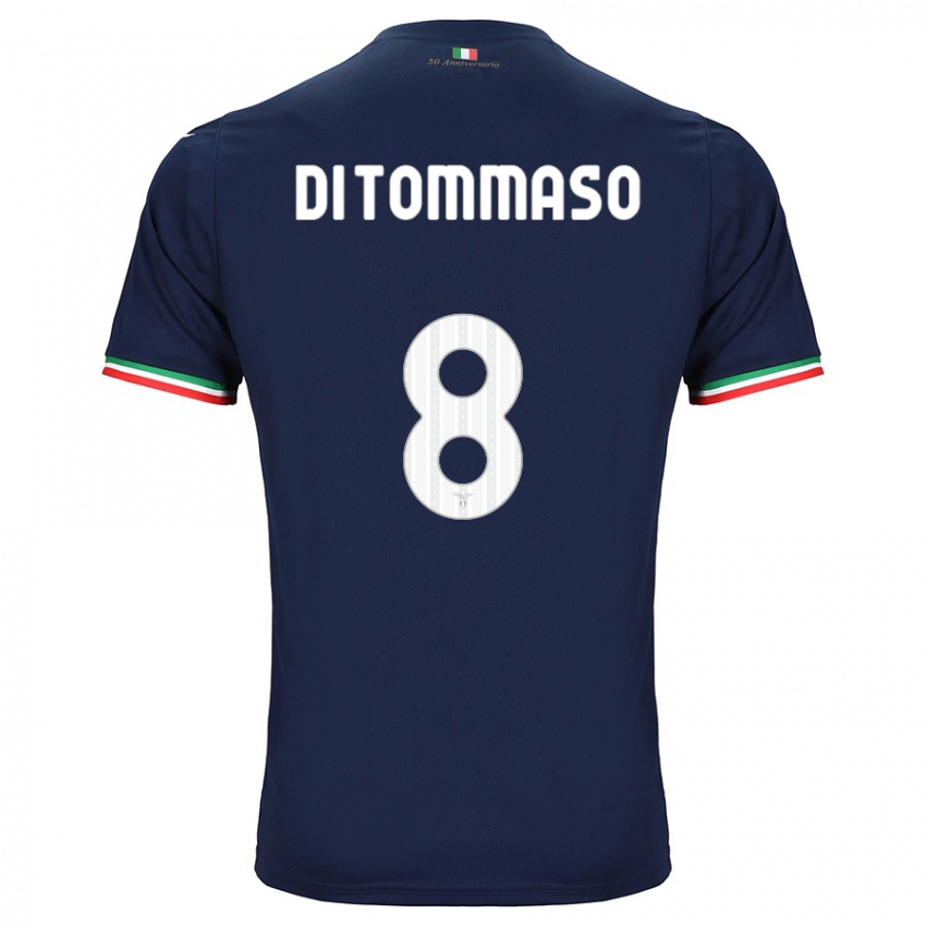 Kinder Leonardo Di Tommaso #8 Marine Auswärtstrikot Trikot 2023/24 T-Shirt Österreich