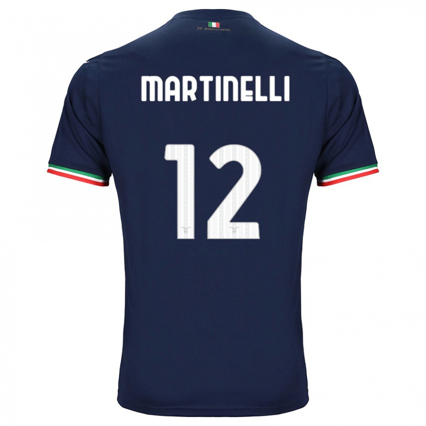 Kinder Leonardo Martinelli #12 Marine Auswärtstrikot Trikot 2023/24 T-Shirt Österreich