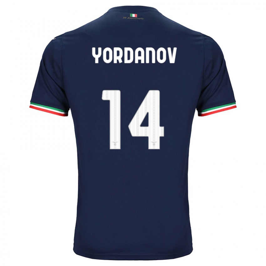 Kinder Damyan Yordanov #14 Marine Auswärtstrikot Trikot 2023/24 T-Shirt Österreich