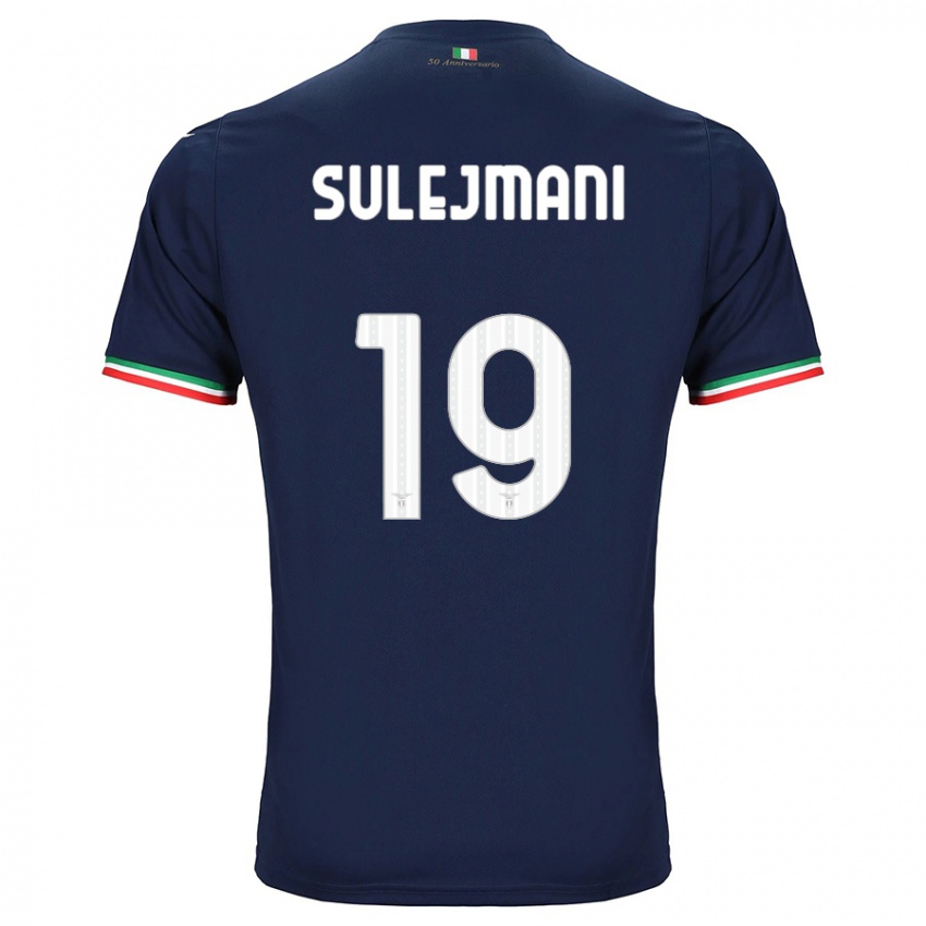 Kinder Flavio Sulejmani #19 Marine Auswärtstrikot Trikot 2023/24 T-Shirt Österreich