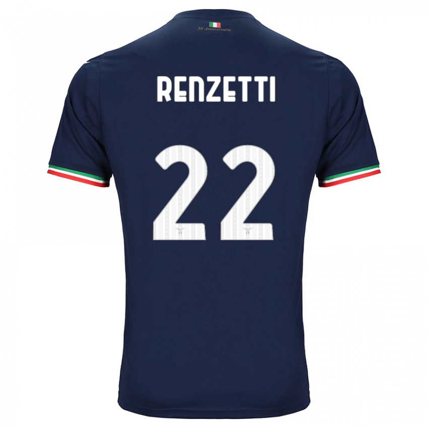 Kinder Davide Renzetti #22 Marine Auswärtstrikot Trikot 2023/24 T-Shirt Österreich