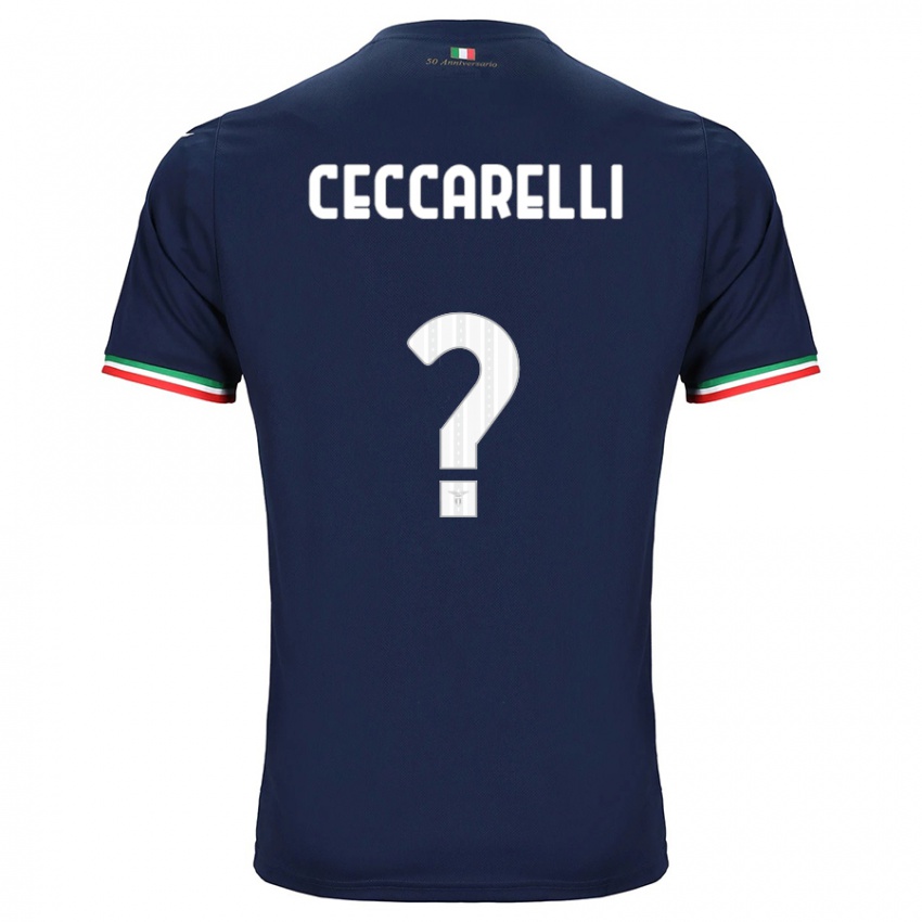 Kinder Alessandro Ceccarelli #0 Marine Auswärtstrikot Trikot 2023/24 T-Shirt Österreich