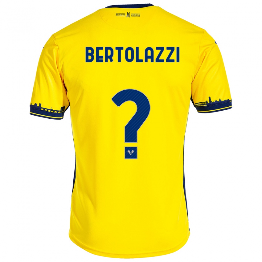 Kinder Giovanni Bertolazzi #0 Gelb Auswärtstrikot Trikot 2023/24 T-Shirt Österreich