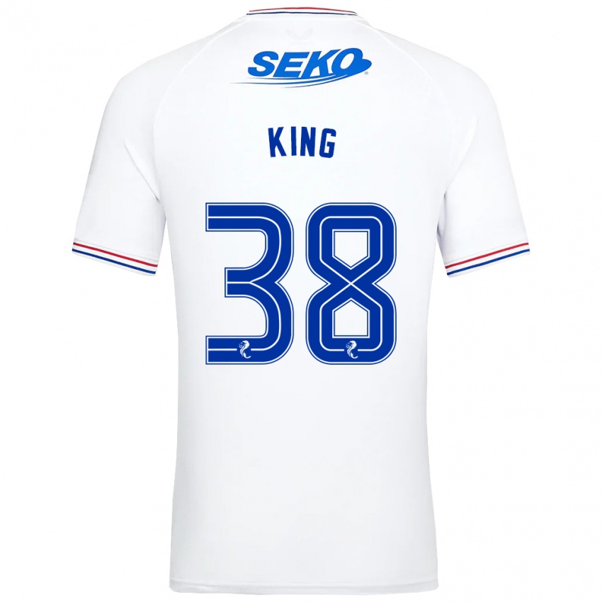 Kinder Leon King #38 Weiß Auswärtstrikot Trikot 2023/24 T-Shirt Österreich