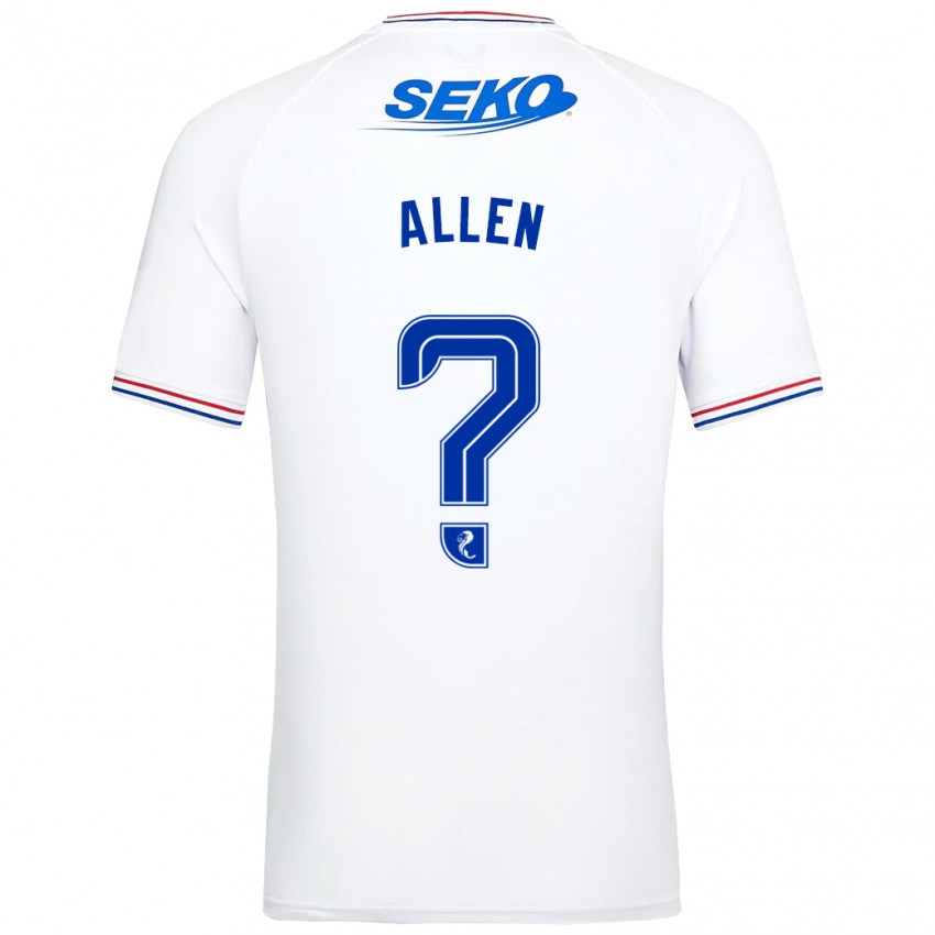 Kinder Greig Allen #0 Weiß Auswärtstrikot Trikot 2023/24 T-Shirt Österreich