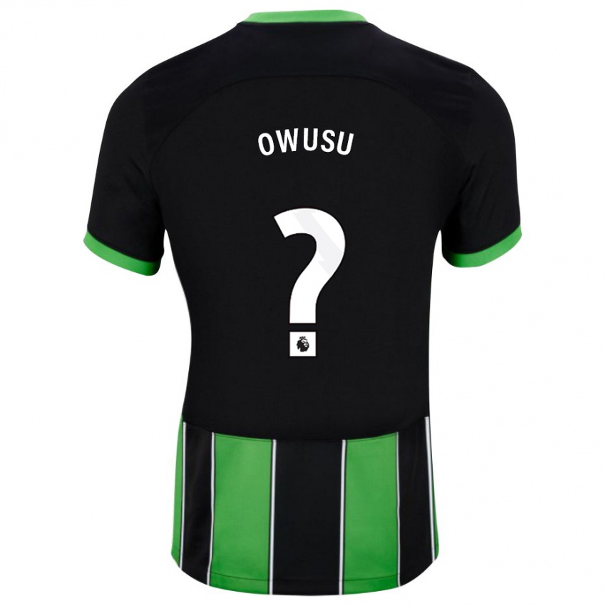 Kinder Yussif Owusu #0 Schwarz Grün Auswärtstrikot Trikot 2023/24 T-Shirt Österreich