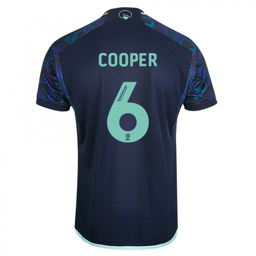 Kinder Liam Cooper #6 Blau Auswärtstrikot Trikot 2023/24 T-Shirt Österreich