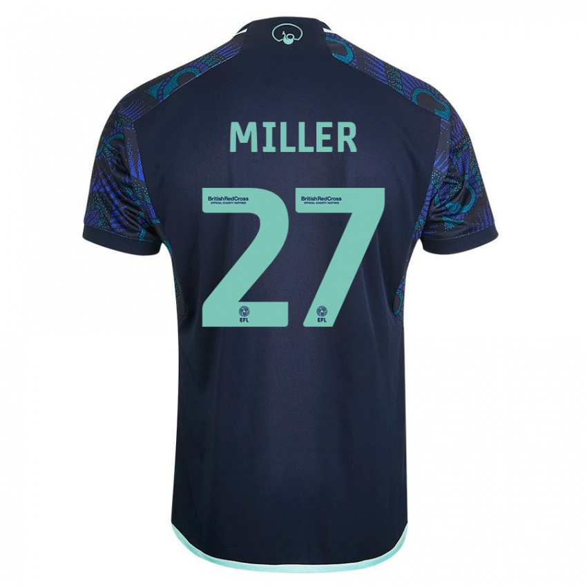 Kinder Amari Miller #27 Blau Auswärtstrikot Trikot 2023/24 T-Shirt Österreich