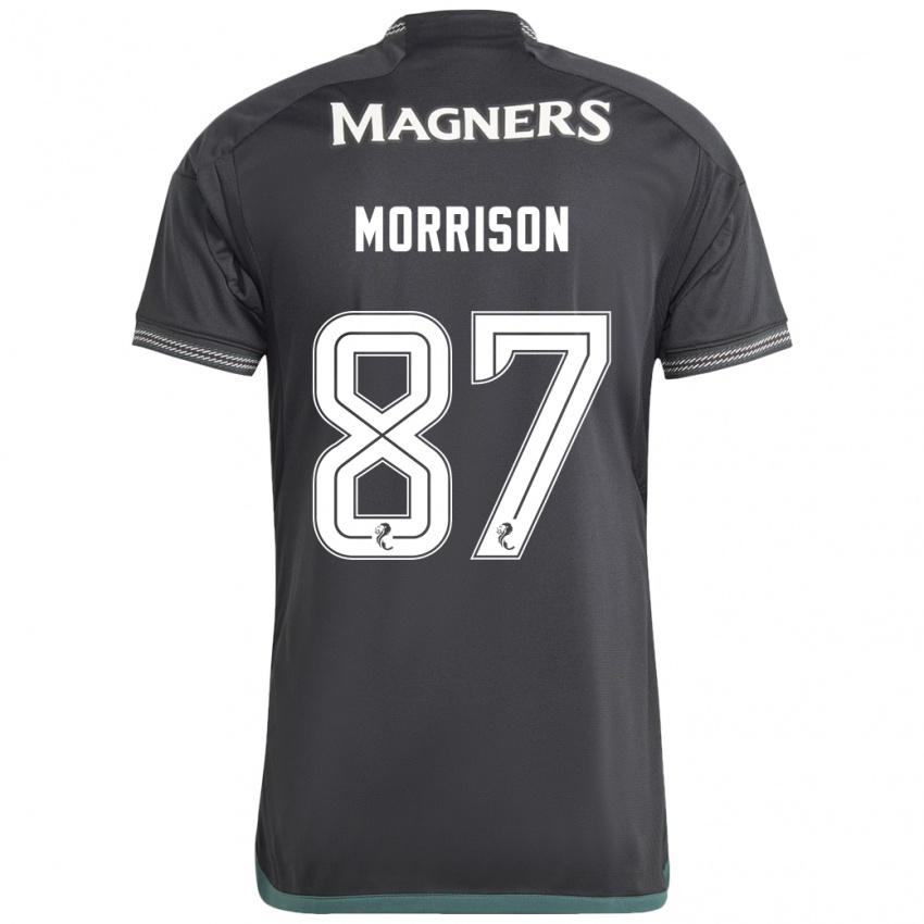Kinder Joe Morrison #87 Schwarz Auswärtstrikot Trikot 2023/24 T-Shirt Österreich