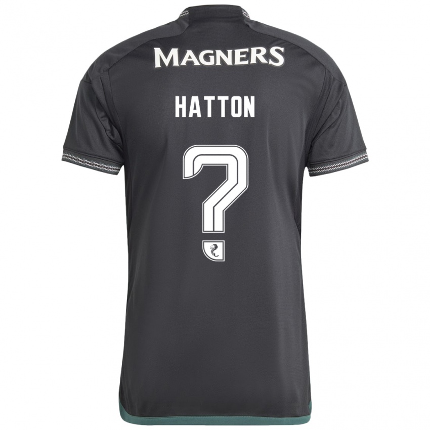 Kinder Thomas Hatton #0 Schwarz Auswärtstrikot Trikot 2023/24 T-Shirt Österreich