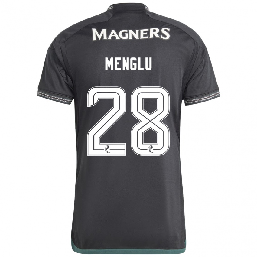 Kinder Shen Menglu #28 Schwarz Auswärtstrikot Trikot 2023/24 T-Shirt Österreich