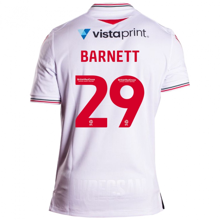 Kinder Ryan Barnett #29 Weiß Auswärtstrikot Trikot 2023/24 T-Shirt Österreich