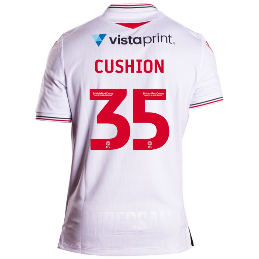 Kinder Owen Cushion #35 Weiß Auswärtstrikot Trikot 2023/24 T-Shirt Österreich