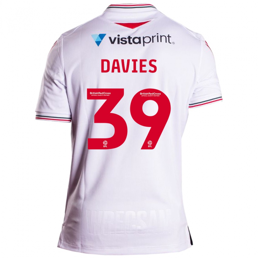 Kinder Daniel Davies #39 Weiß Auswärtstrikot Trikot 2023/24 T-Shirt Österreich