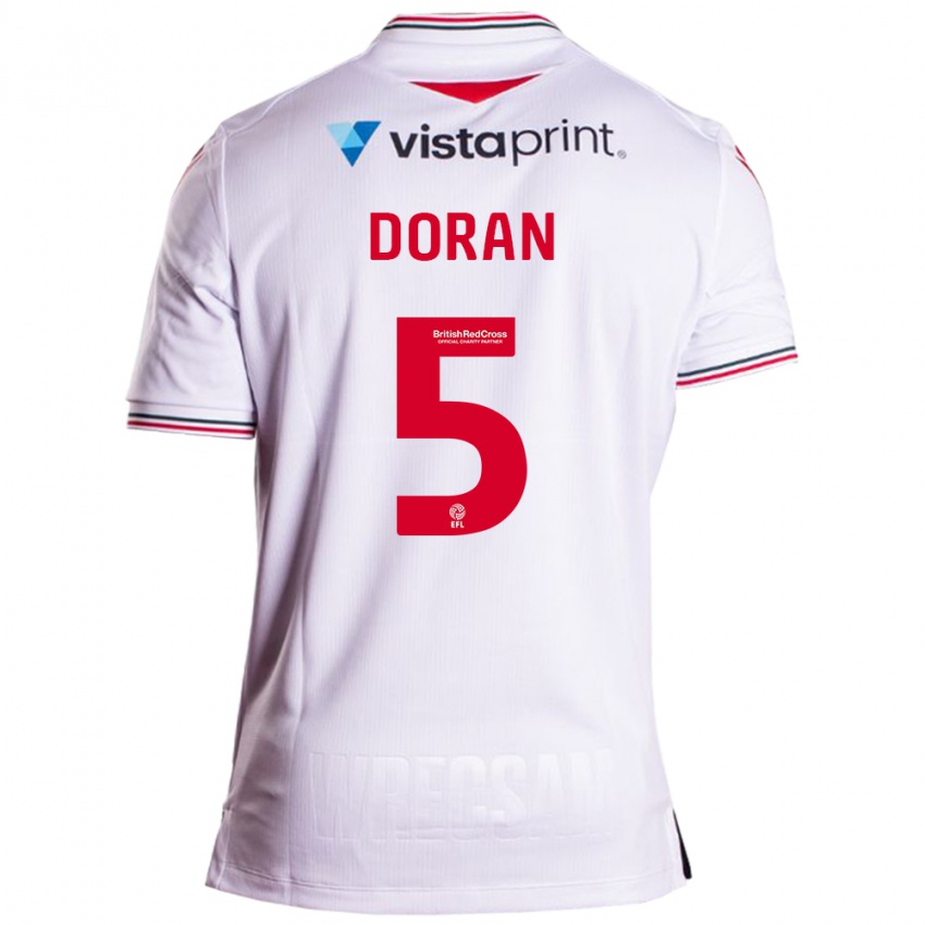 Kinder Louisha Doran #5 Weiß Auswärtstrikot Trikot 2023/24 T-Shirt Österreich