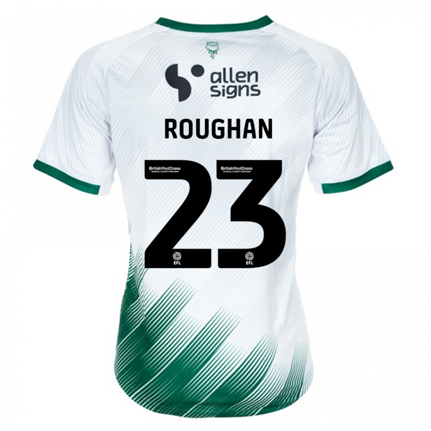 Kinder Sean Roughan #23 Weiß Auswärtstrikot Trikot 2023/24 T-Shirt Österreich