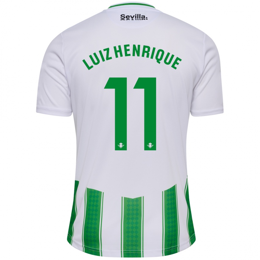 Herren Luiz Henrique #11 Weiß Heimtrikot Trikot 2023/24 T-Shirt Österreich